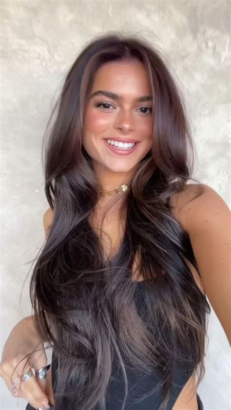 The Most Popular Brunette Color Brunette Hair Color Dark Brunette Hair Hair Color For Brown Eyes