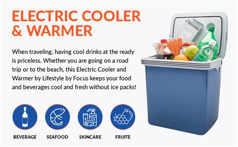 Amazon Lifestyle By Focus Electric Travel Cooler Warmer Portable