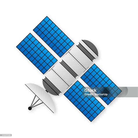 Artificial Satellites Gps Communication Navigation Concept Vector