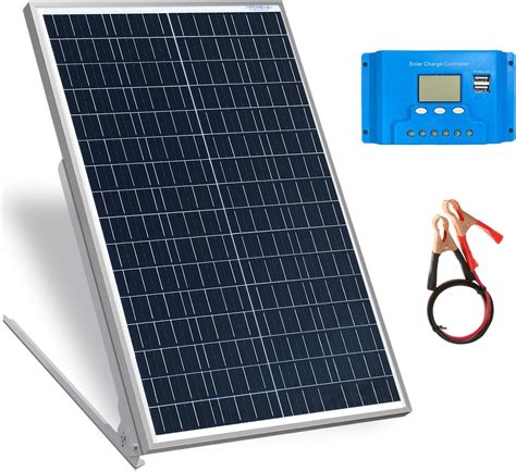 Eco Worthy 25 Watts 12v Off Grid Solar Panel Sae Connector Kit Waterproof 25w