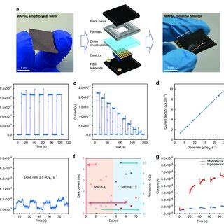 X Ray Detection Performance Of The MAPbI 3 SC Devices A Photographs Of