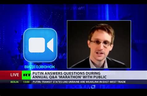 Video Snowden Challenges Putin On Mass Surveillance On Call In Show Newsweek