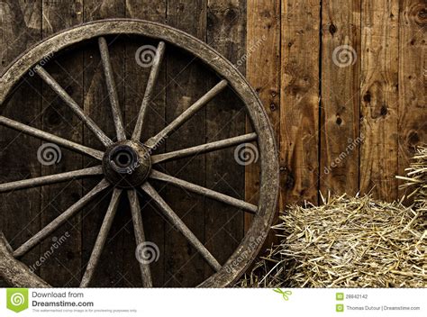 Vintage Wooden Carriage Wheel Stock Photo Image Of Retro Cartwheel