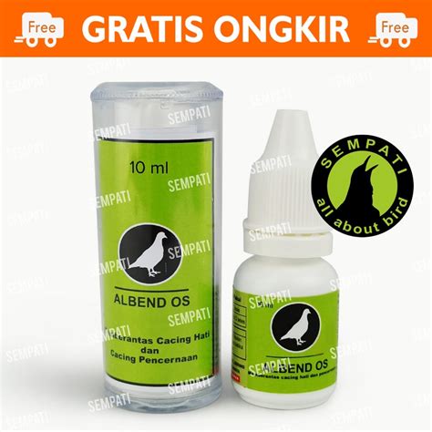 Jual Albend Os Vitarest Obat Cacing Hati Burung Merpati Dara Perkutut