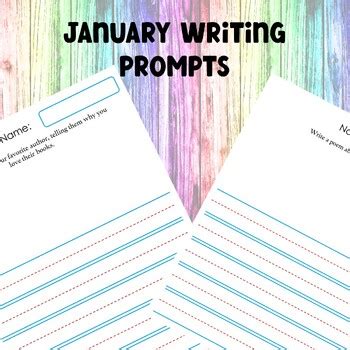 January Writing Prompts by Karin Fox Boggs | TPT