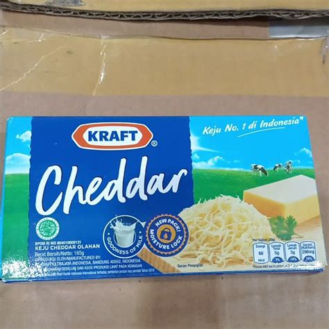 Jual Keju Kraft Cheddar 165gr Shopee Indonesia