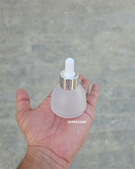 Ml Conical Frosted Glass Dropper Bottle Jarbazaar