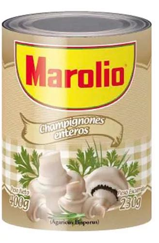 Champignones Entero 400 Gr Marolio Legumbres En Lata