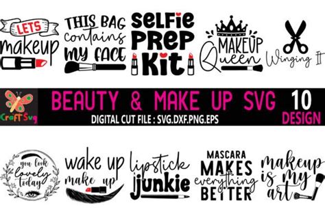 Beautiful Svg Makeup Bag Svg Makeup Svg Graphic By Craft Svg · Creative Fabrica