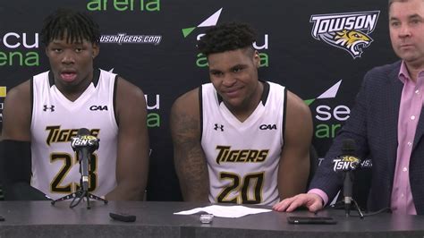 Press Conference Following Towson Mens Basketballs 69 61 Win Over Jmu