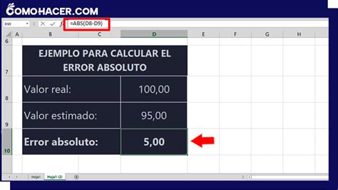 C Mo Calcular El Error Absoluto En Excel Aprende A Calcular El