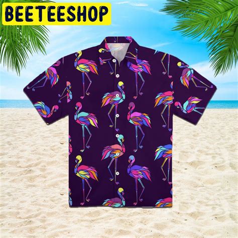 Flamingo Colorful Hawaiian Shirt Beeteeshop