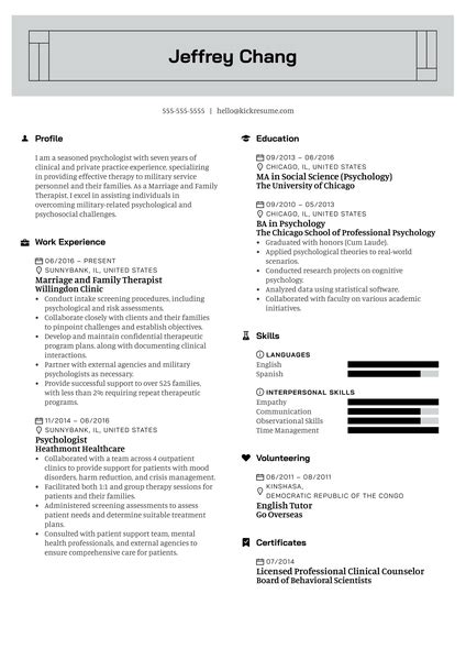 Healthcare Professional Resume Template