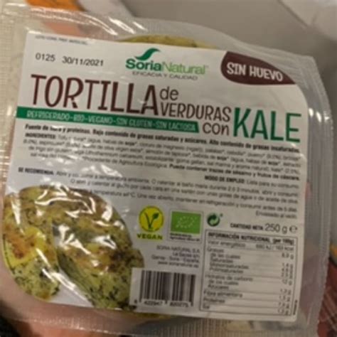 Soria Natural Tortilla De Verduras Con Kale Review Abillion