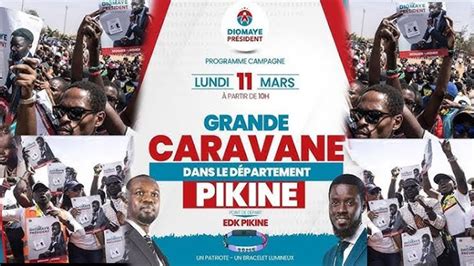 Direct Caravane De La Coalition Diomaye Pr Sident Pikine Youtube