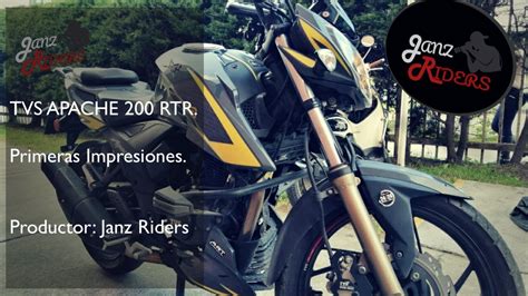 Tvs Apache Review En Espa Ol Primeras Impresiones