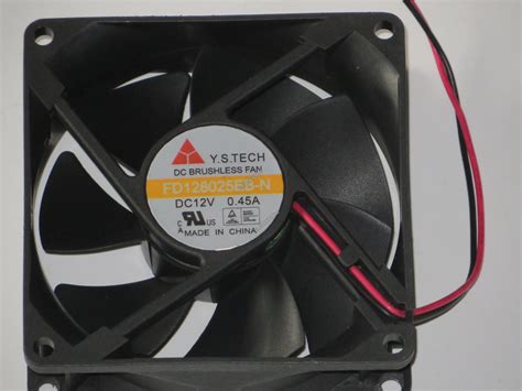 Y.S.TECH FD128025EB-N 12V 0.45A 2wires cooling fan