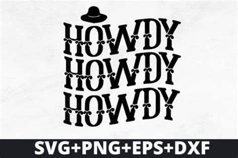 Howdy Svg Western Svg Design Graphic By Craftsvg · Creative Fabrica