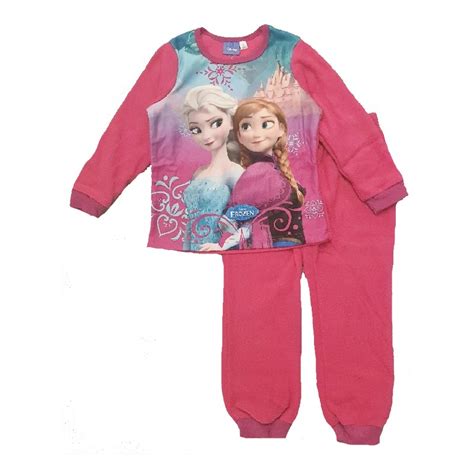 Frozen Pyjamas Girls Disney Frozen Fleece Pyjamas Age 3 8 Years Pink