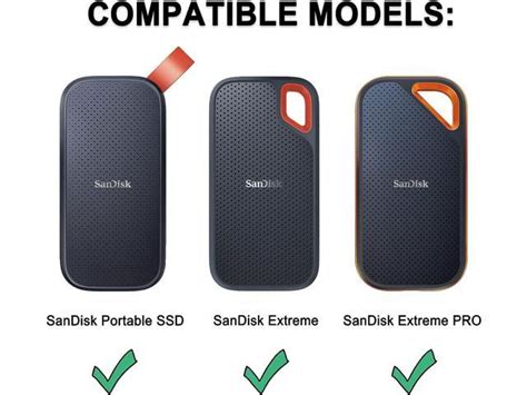 Hard Carrying Case For Sandisk Extreme Prosandisk Extreme Portable External Ssd 500gb 1tb 2tb