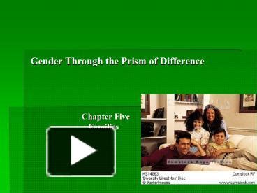 Ppt Gender Through The Prism Of Difference Powerpoint Presentation