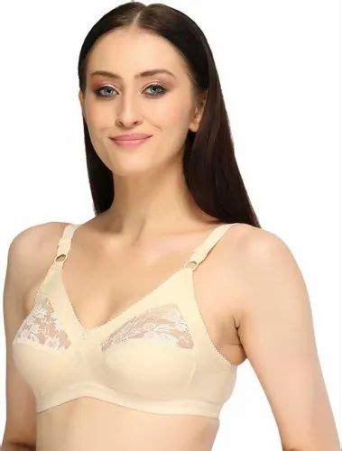 Lycra Cotton Plain Non Padded Regular Bra For Daily Wear Size 32 At