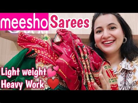 Meesho Saree Haul Designer Sarees Haul Try On Haul Saree Haul