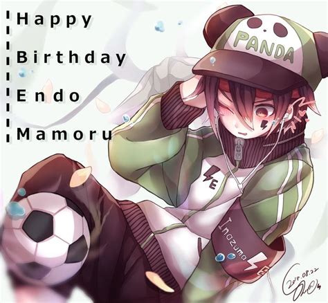 An Anime Girl With A Soccer Ball On Her Lap And The Words Happy