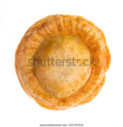 Chicken Pie Isolated On White Background Stock Photo 521794126