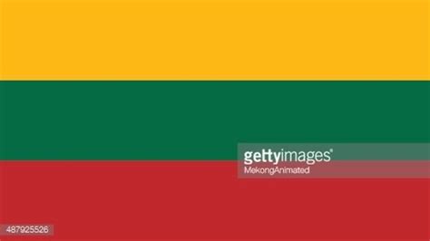 Lithuania Flag For Independence Day And Infographic Vector Illus Stock ...