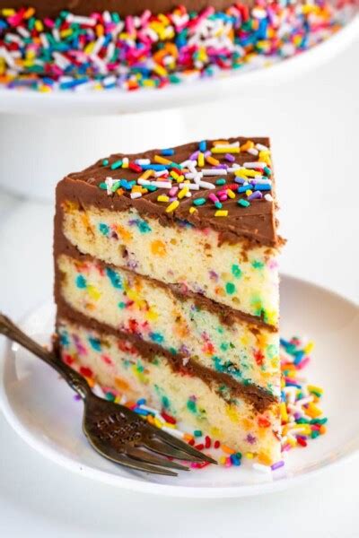 Classic Birthday Cake Recipe With Sprinkles Crazy For Crust