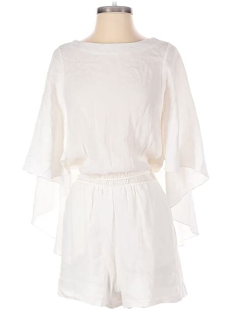 Naked Zebra Solid Ivory Romper Size S 49 Off ThredUp