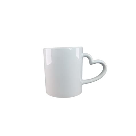 Mugs Oz Heart Handle Sublimation Aaa Grade Pc