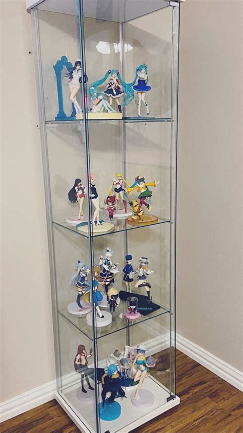 New Glass Cabinet • Anime Home Decor Glass Display Shelves Game Room Design