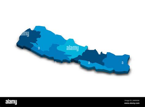 Nepal political map of administrative divisions Stock Vector Image ...