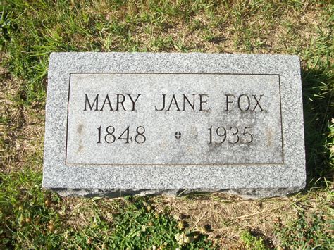 Mary Jane Mollie Zumwalt Fox Homenaje De Find A Grave