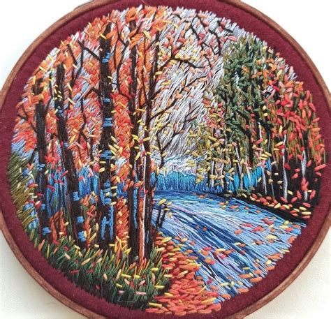 Pin By Donna Harris On Embroidery Pictures Hand Embroidered Artwork