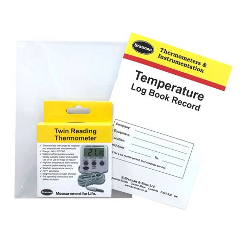 Log Book Kit With Digital Thermometer Brannan