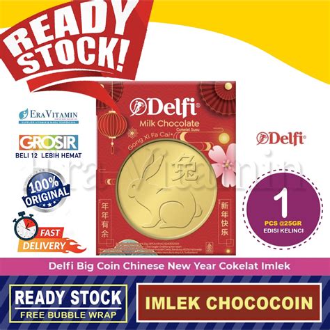 Jual Delfi Gold Coin Milk Chocolate Gr Imlek Cny Chococoin Kelinci