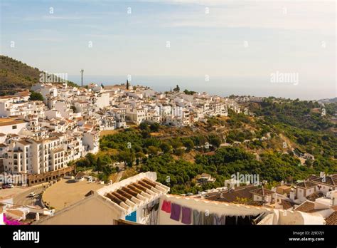 Frigiliana Beautiful Village In The Axarquia Region Of Malaga Spain