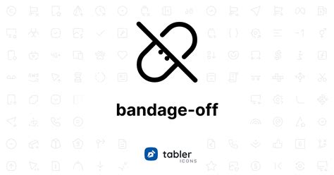 Bandage Off Tabler Icons 4950 Free Vector Icons For Web Design