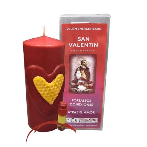 Velón energetizado San Valentín Las velas de Miriam