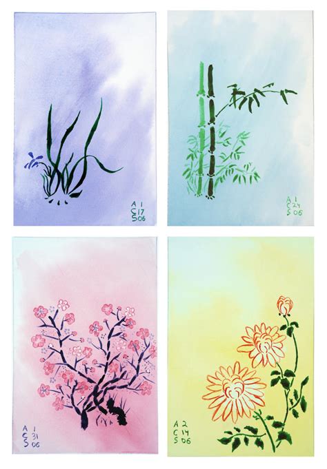 Japanese Watercolor Flowers by acsitler on DeviantArt