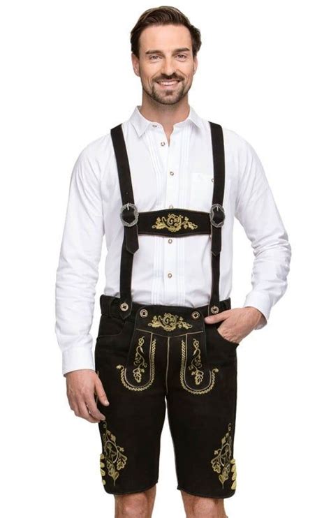 Stockerpoint Ruppert Men Trachten Lederhosen Leather Pants With