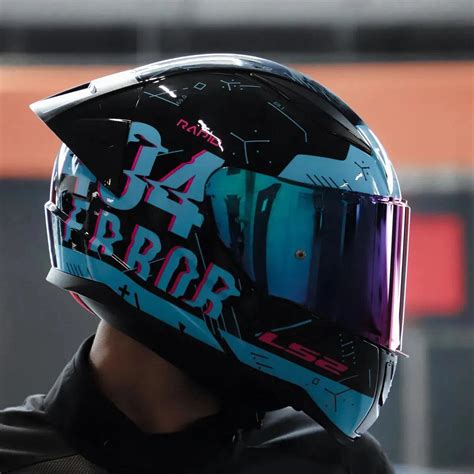 Ls Rapid Player Race Full Face Motosiklet Kask Yar Spoiler Siyah