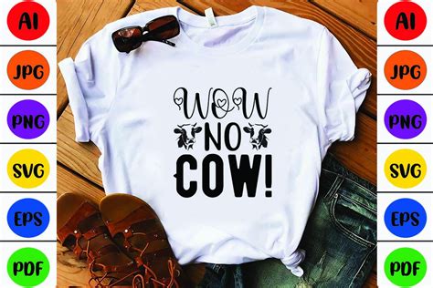 Wow No Cow Graphic By Na Svg Store199 · Creative Fabrica