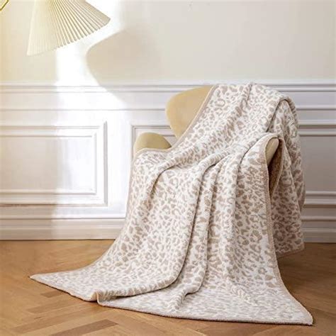 Mh Mylune Home Ultra Soft Micro Plush Khaki Leopard Blanket X