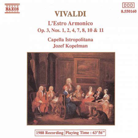 Vivaldi L Estro Armonico Op Cd Opus A