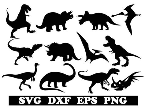 Dinosaurs Svg Dinosaurs Cricut Dinosaur Dxf Animal Svg Etsy