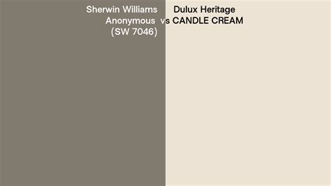 Sherwin Williams Anonymous Sw 7046 Vs Dulux Heritage Candle Cream